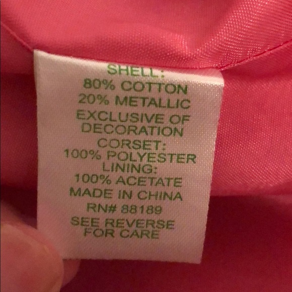 Lilly Pulitzer Pink Strapless Party Dress ‘resort’ - Picture 5 of 6